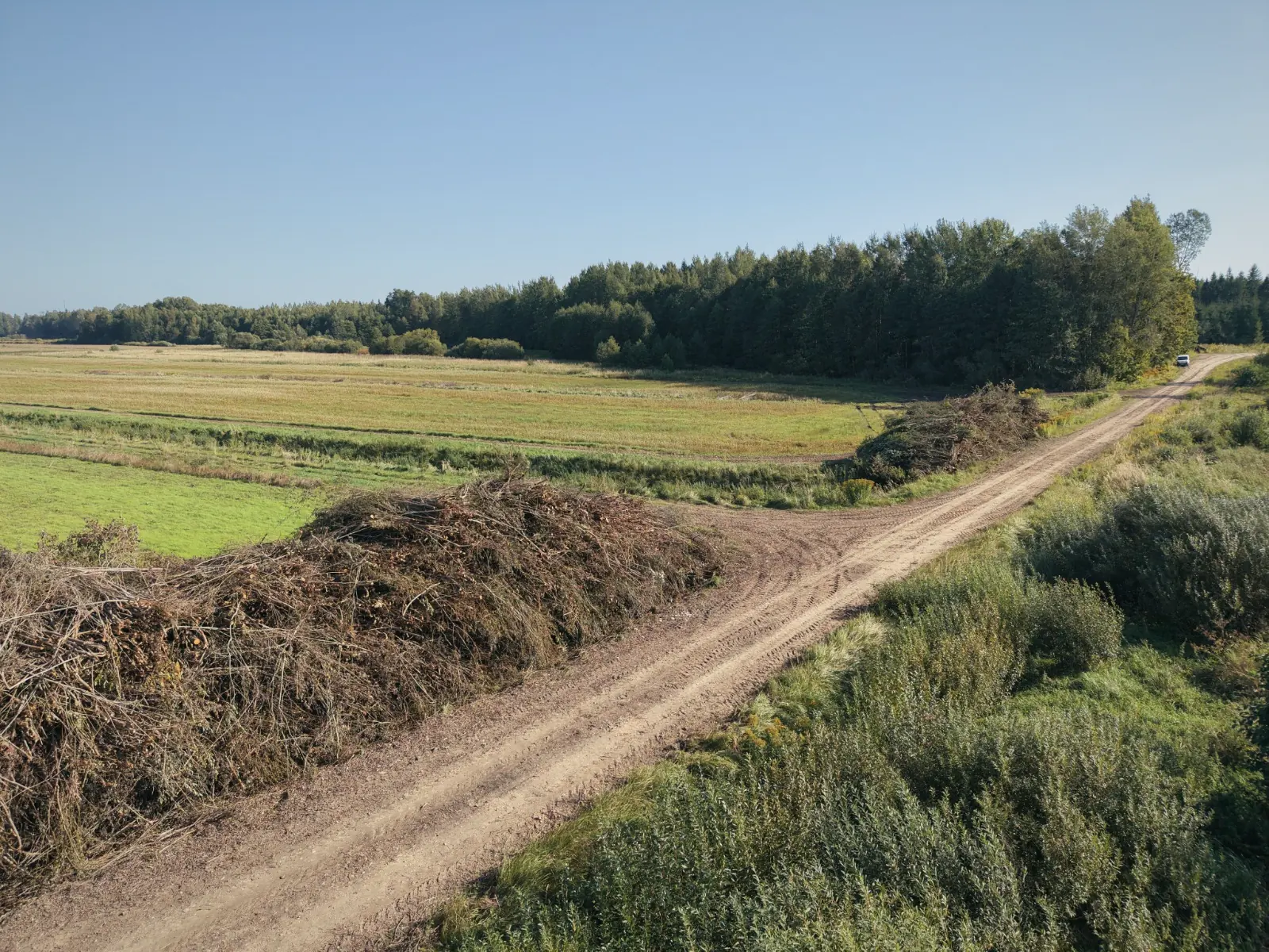 Atbrīvota lauksaimniecības zeme un savākts apaugums – foto 1